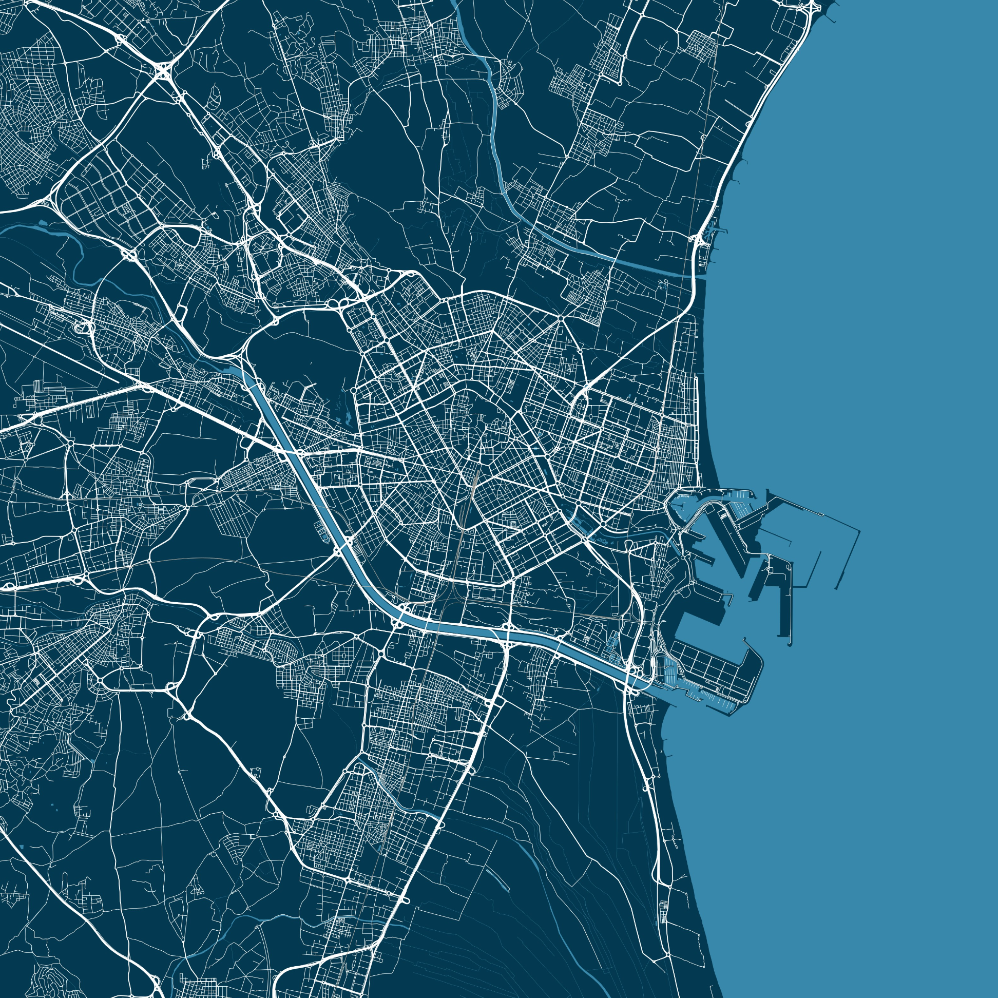 Mapa real de Valencia