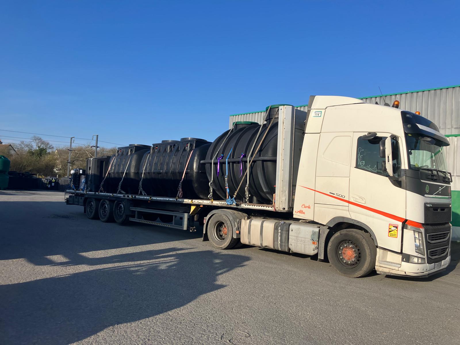 Cargas voluminosas (depósitos de plástico)